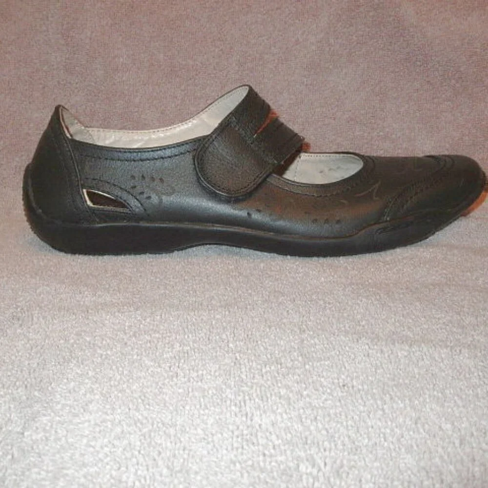 Ros Hommerson Chelsea Mary Jane Shoes Size 9.5 N Leather Comfort Cushion Work
